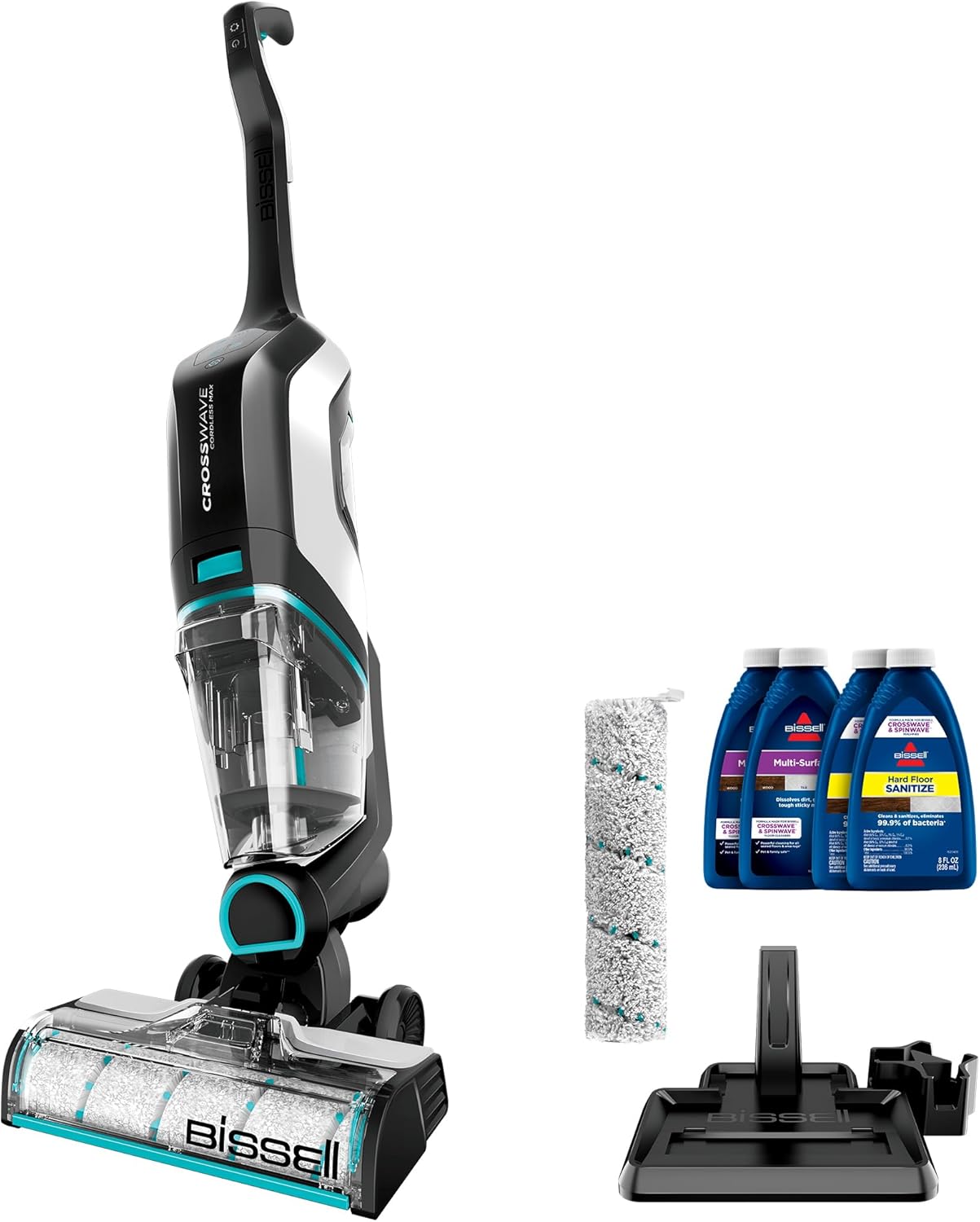 Bissell CrossWave Cordless Max Vacuum Mop All in One Wet and Dry Vac Combo Hard...