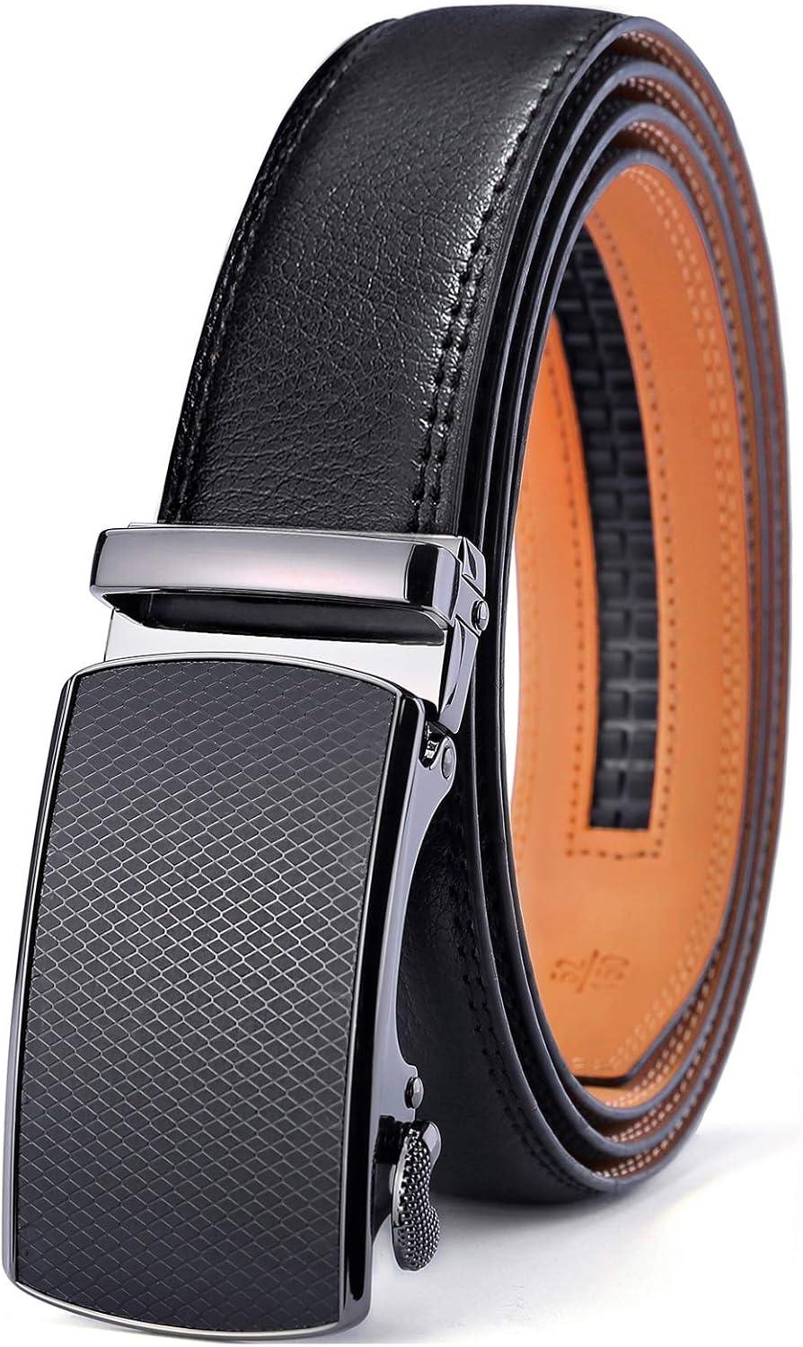 Elegant BULLIANT Men's Belt, Premium Leather Ratchet Belt for Men Dress, High-Qu...