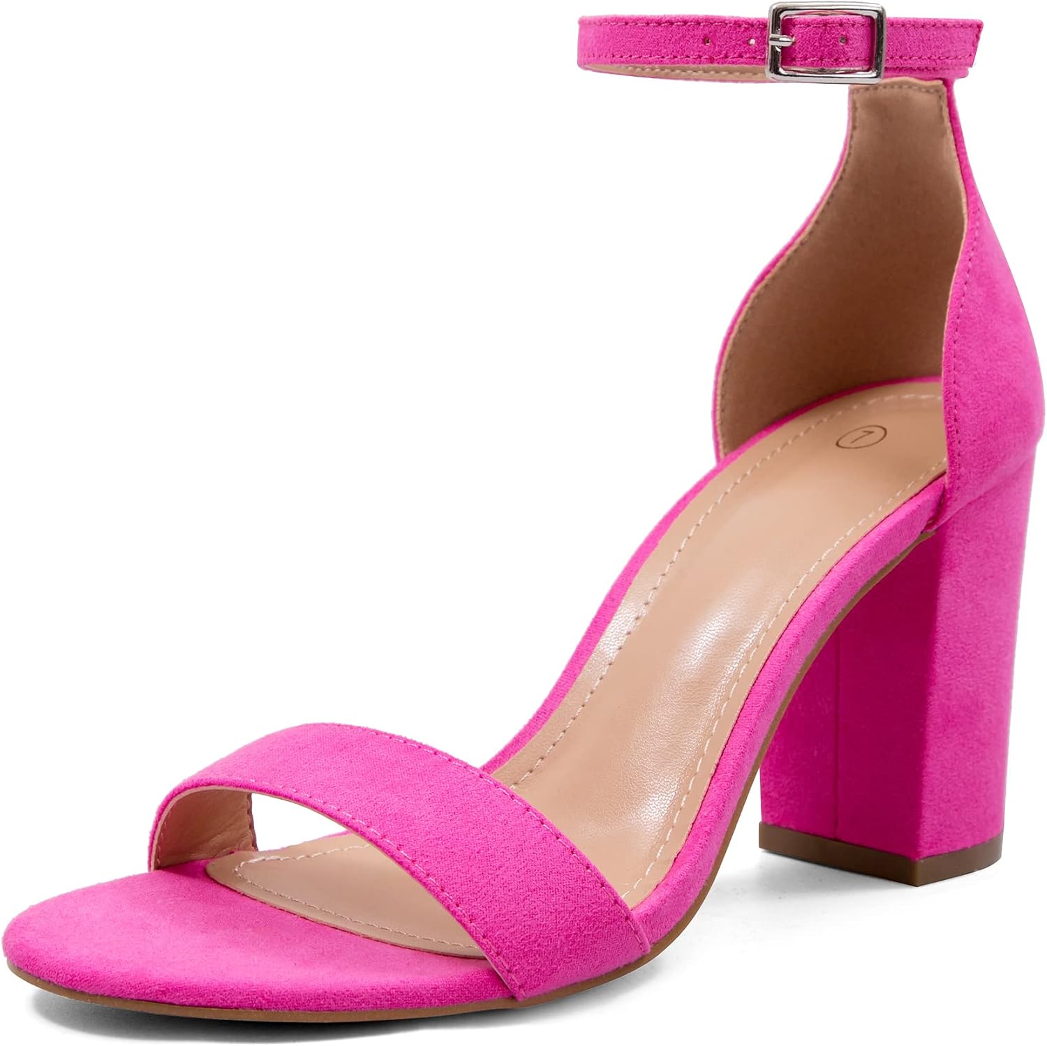 COASIS Women's Chunky Block Heels, Stylish Open Toe Heeled Sandals, Unique 3.5 I...