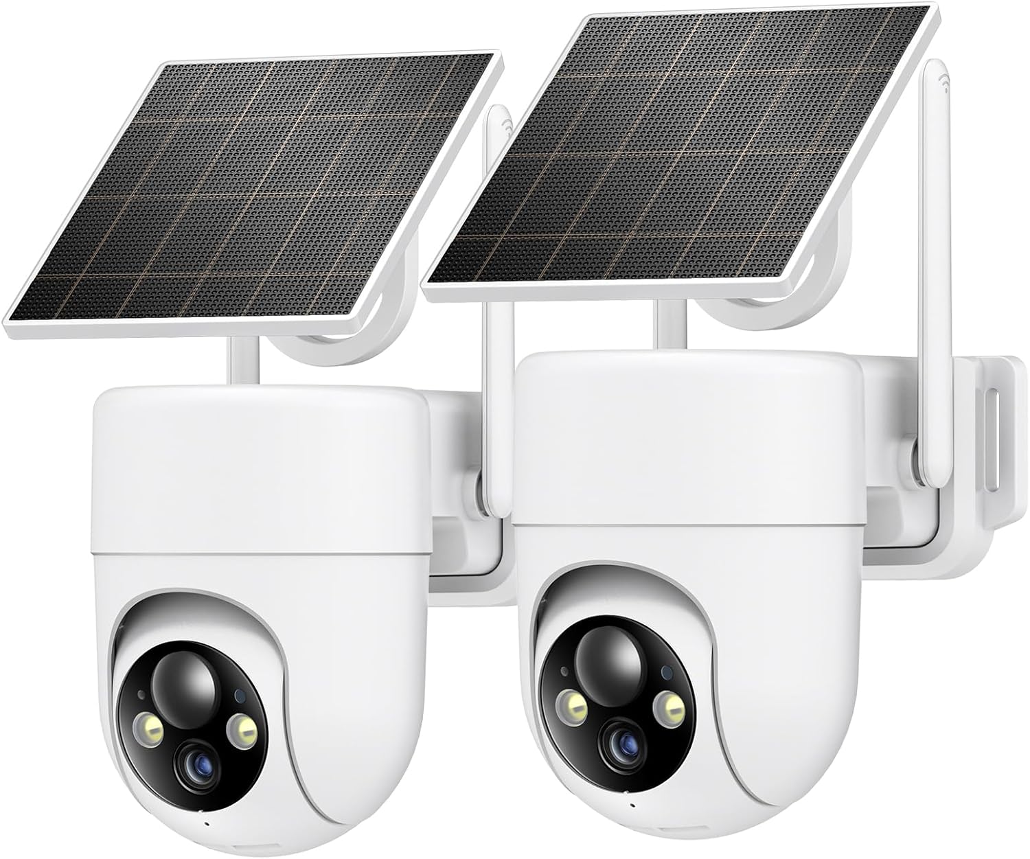 2K Solar Security Cameras Wireless Outdoor, 2PCS Outdoor Camera Wireless with 36...