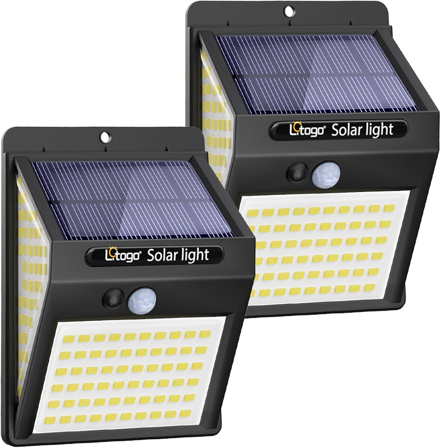 Solar Security Lights, Innovative 140LED Outdoor Lighting with Solar Motion Sens...