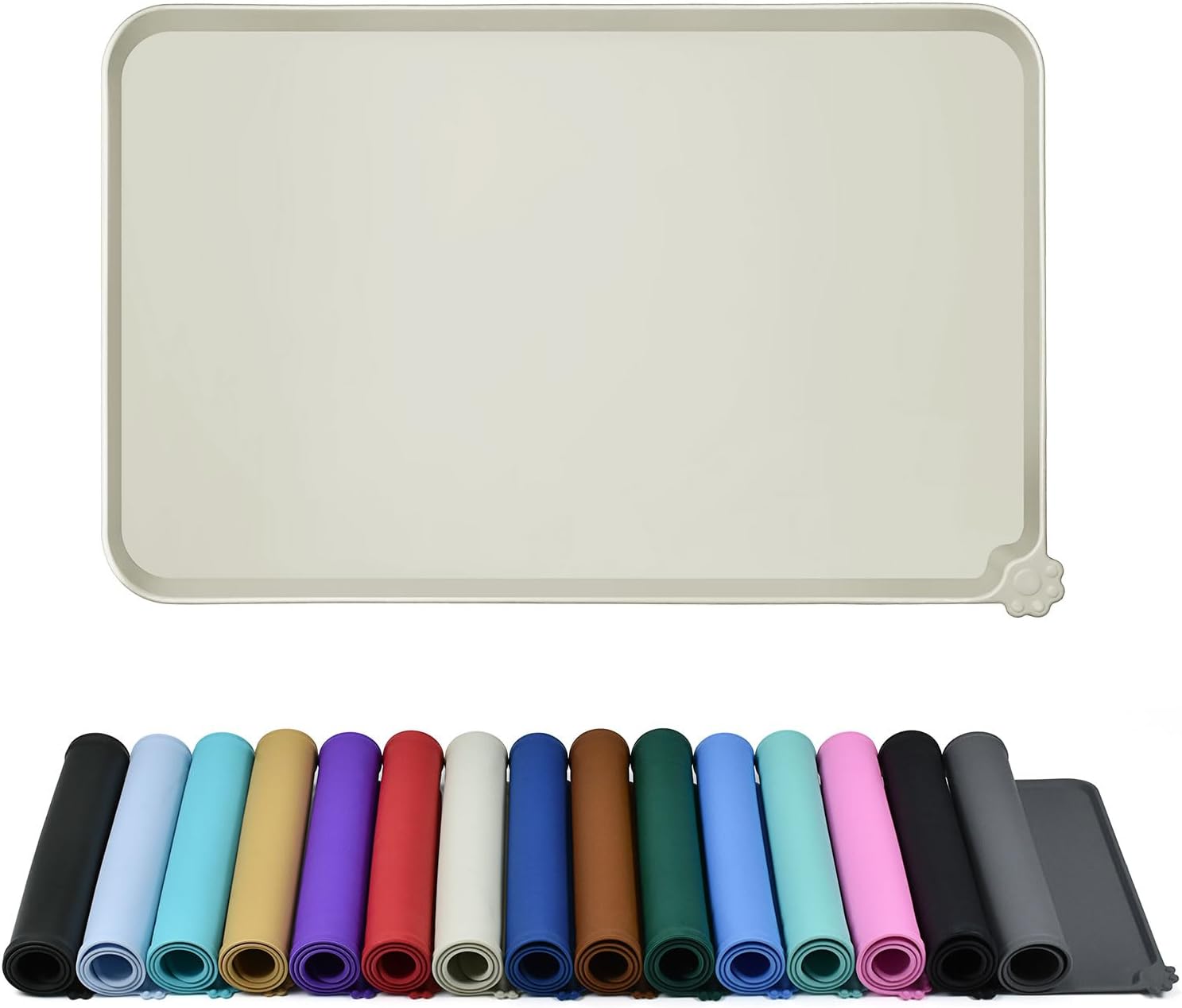 Reopet Silicone Pet Feeding Mat, High-Quality Waterproof Feeding Mat with Raised...
