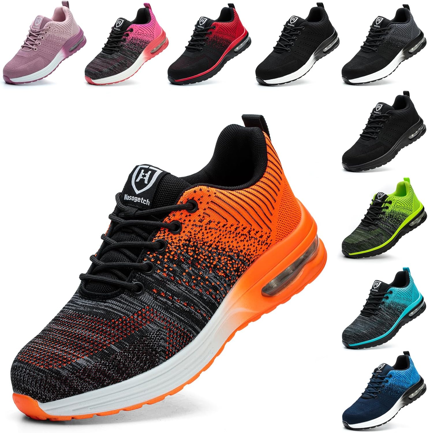 Baofular Safety Trainers, Lightweight Steel Toe Trainers, Comfortable Safety Sho...