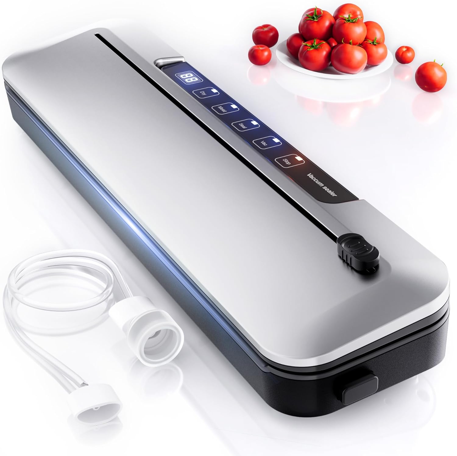 Vacuum Sealer Machine, Special 75Kpa Precision Suction Power Food Sealer with Di...