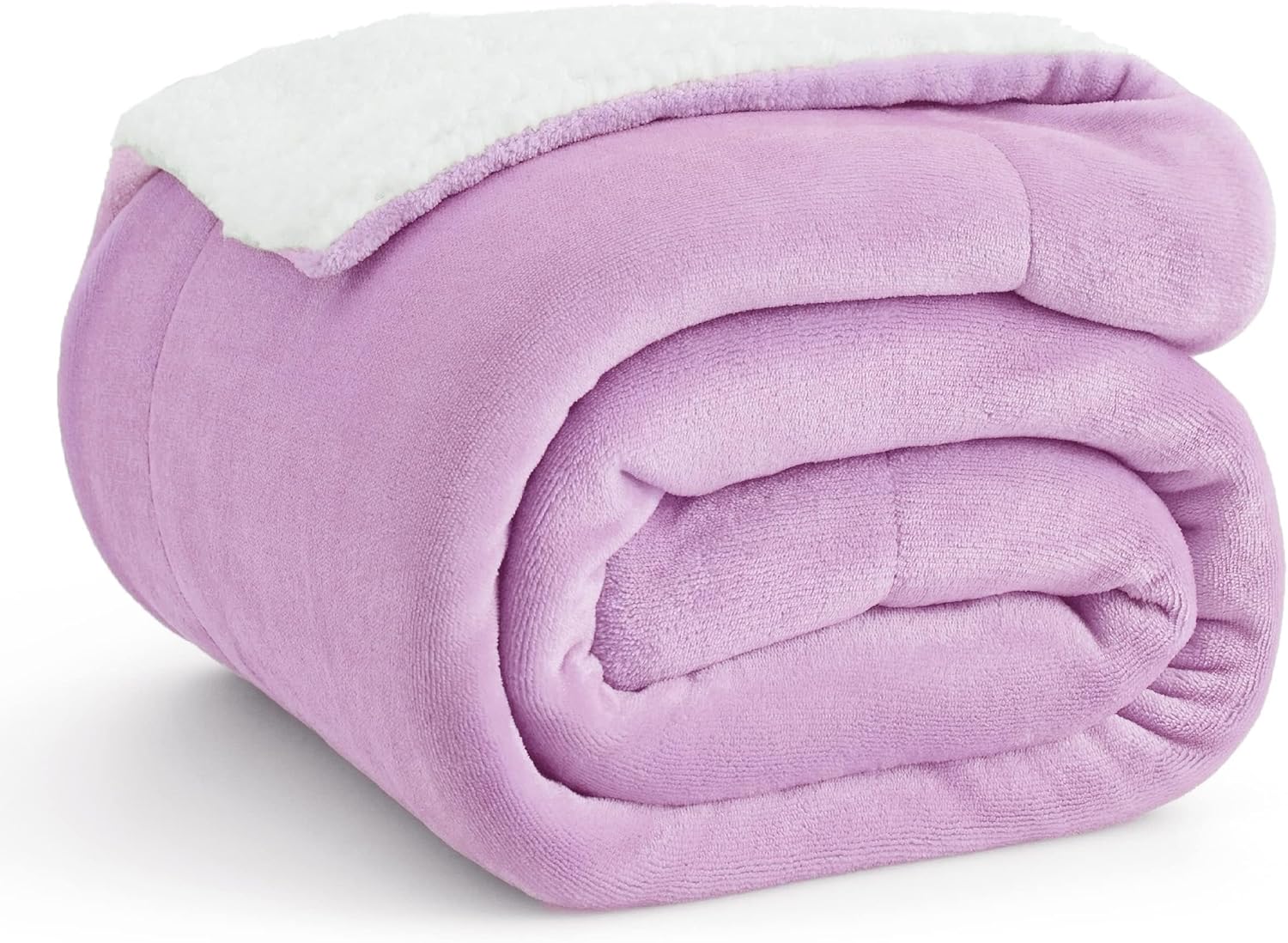 Bedsure Sherpa Fleece Throw Blanket, Special Fluffy Microfiber Blanket, Innovati...