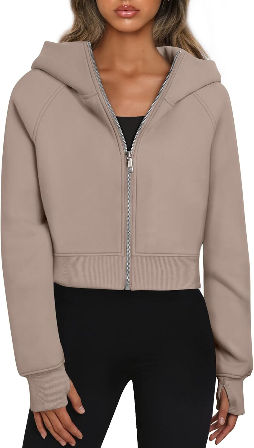 Trendy Queen Womens Zip Up Hoodies, Comfy Womens Jackets, Special Womens Cropped...