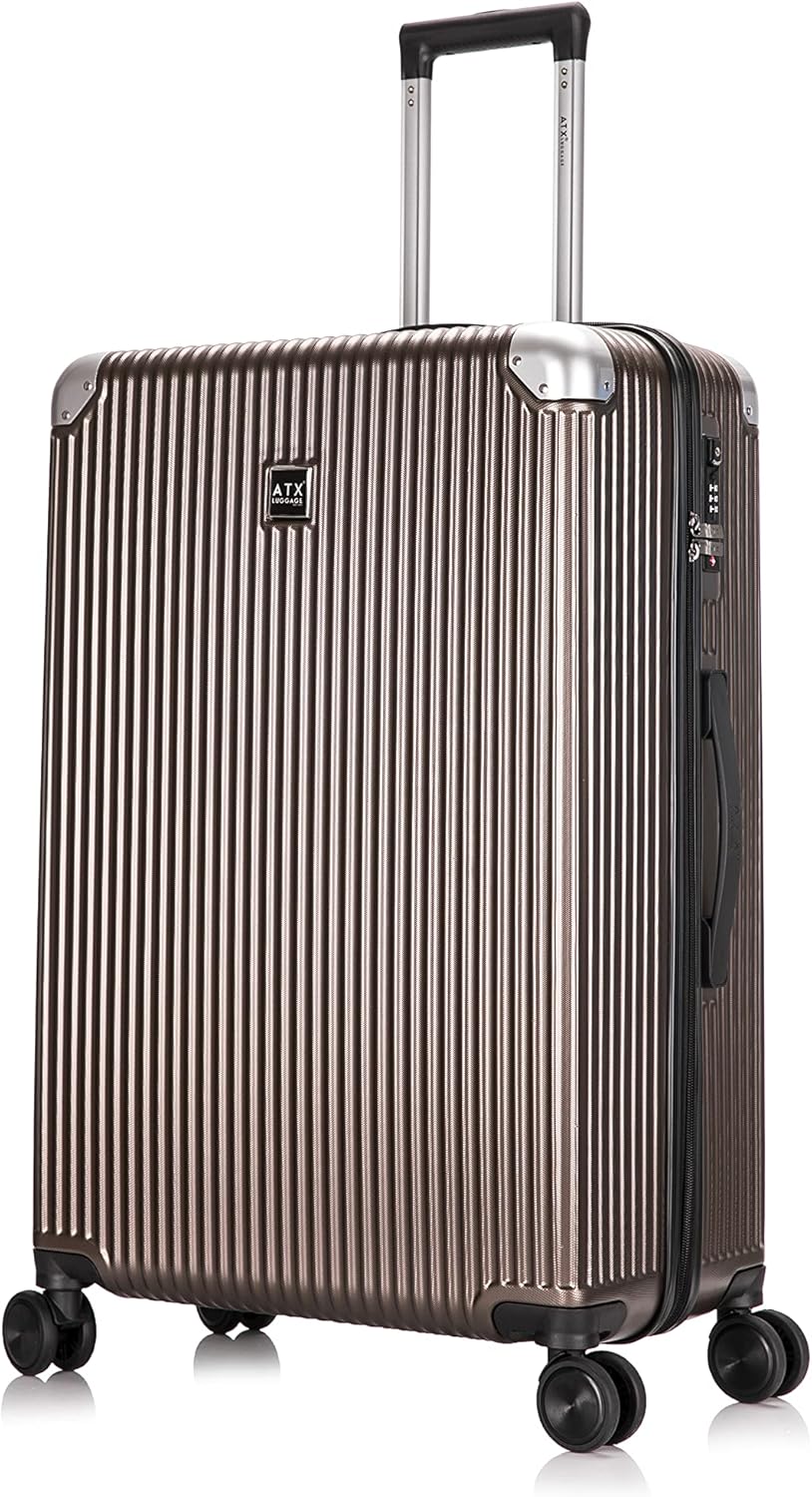 High-Quality ATX Luggage Suitcase, Stylish Suitcase Large on 4 Dual Spinner Whee...
