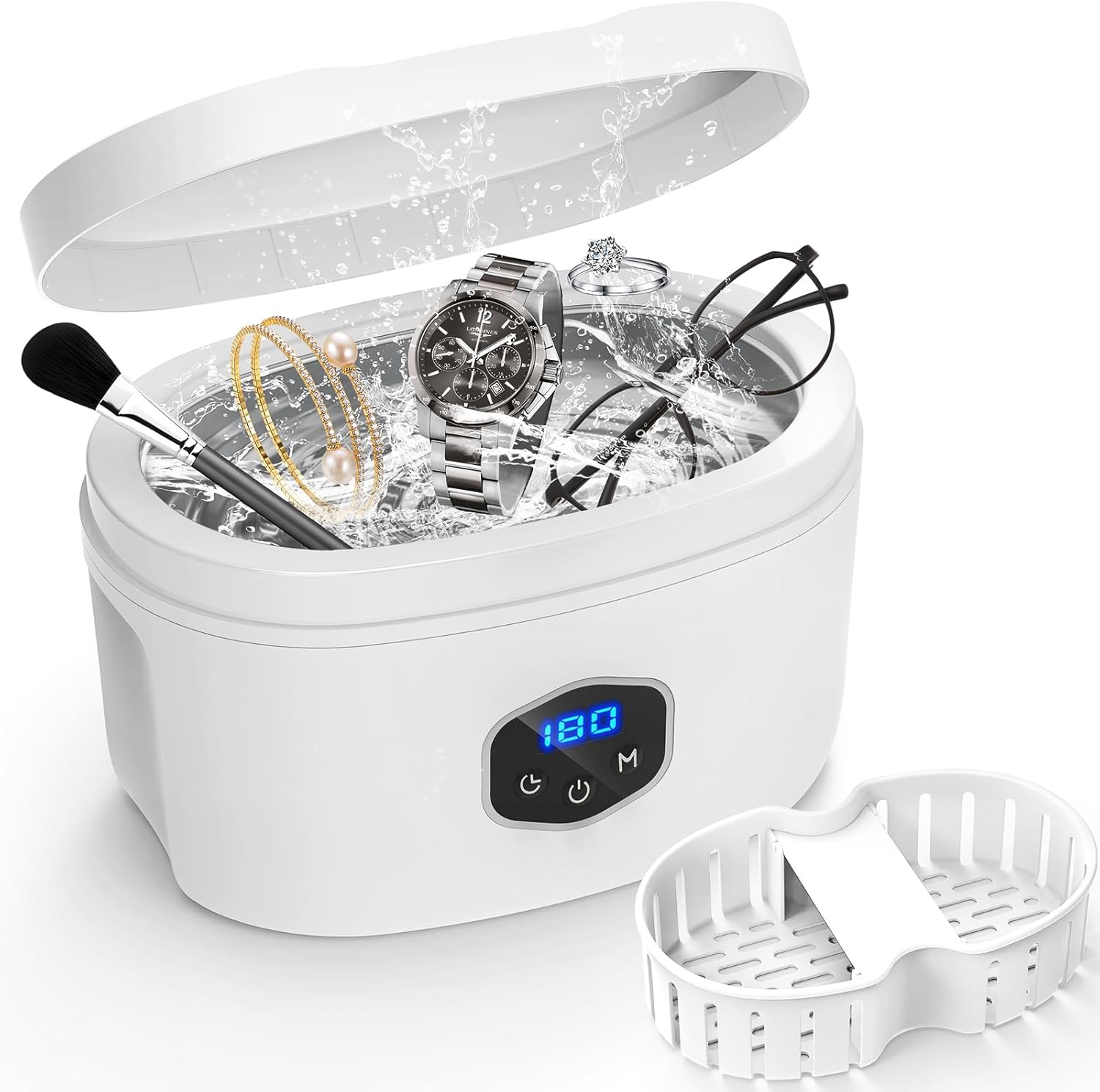 Ultrasonic Cleaner Jewellery Cleaner Machine: 45Hz Jewellery Cleaner Glasses Cle...