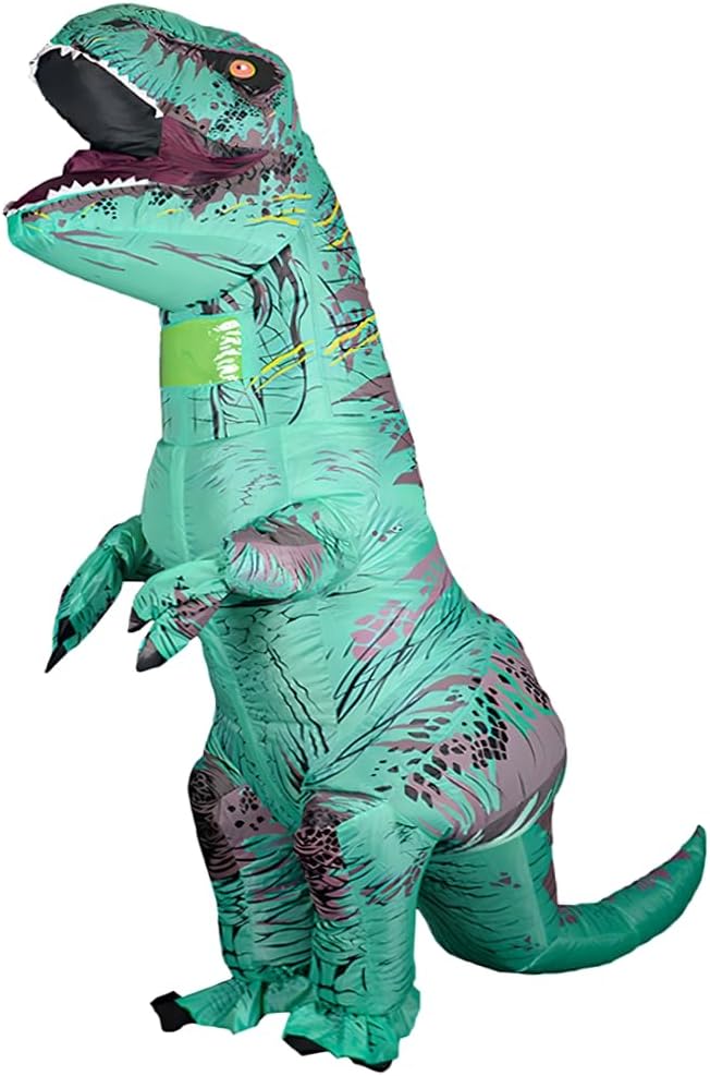 Unique Rafalacy Dinosaur Costume for Adults, Special Inflatable T-REX Costume, F...
