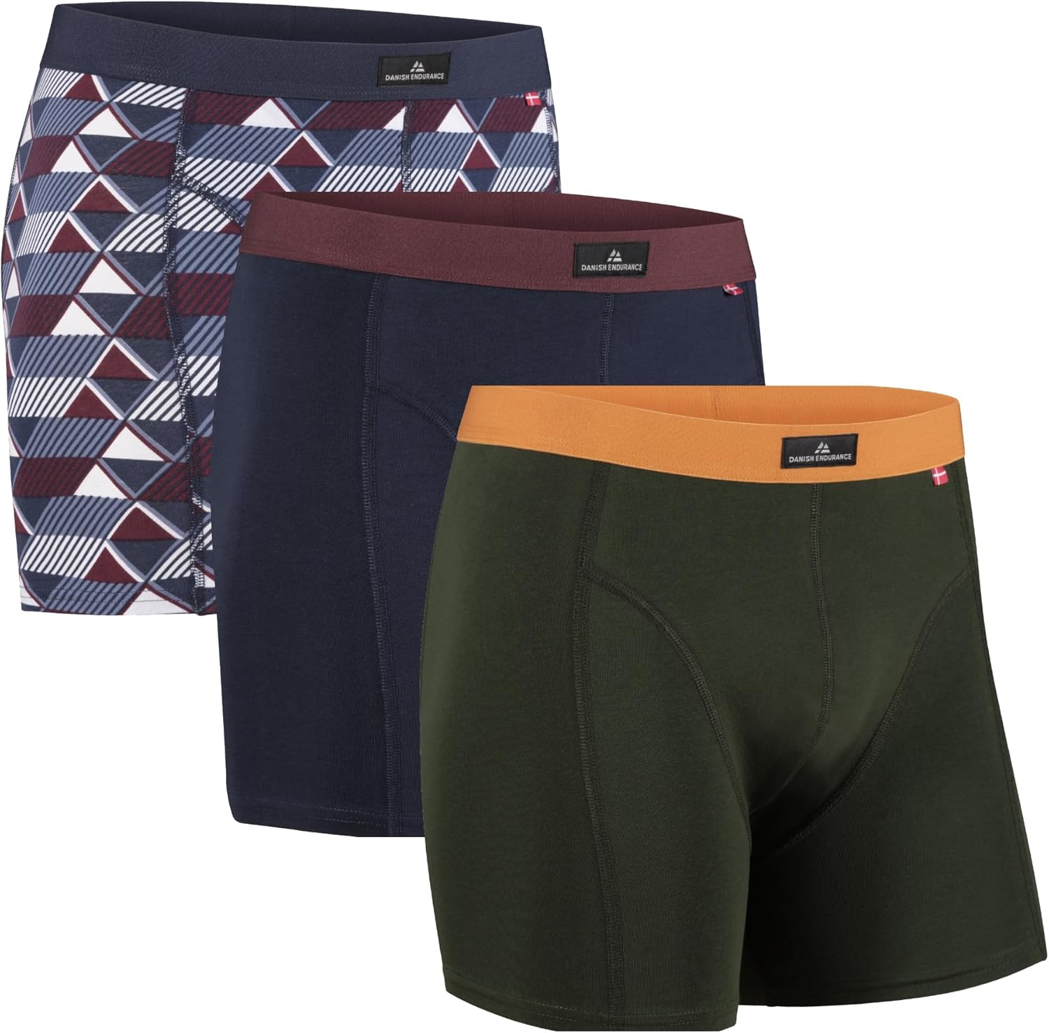 Comfortable DANISH ENDURANCE Men's Underwear, Premium Cotton Boxers for Men, Hig...