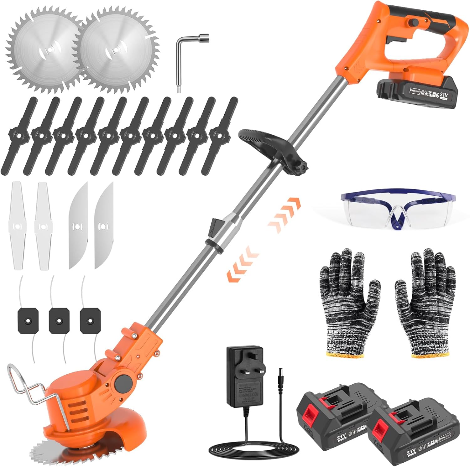 Innovative Cordless Strimmer, Special Strimmer Cordless with 5 Blades, High-Qual...
