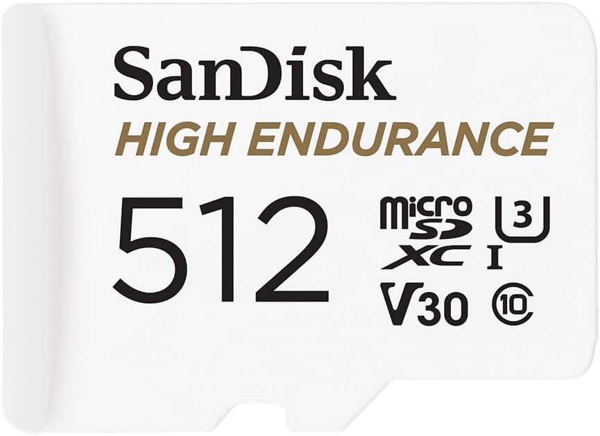 High-Quality SanDisk 512GB Video MicroSDXC Card, Special Memory Card with Adapte...