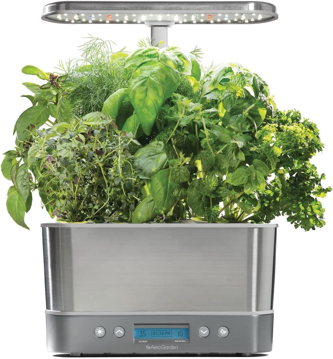 AeroGarden Harvest Elite Indoor Garden Hydroponic System with LED Grow Light and...