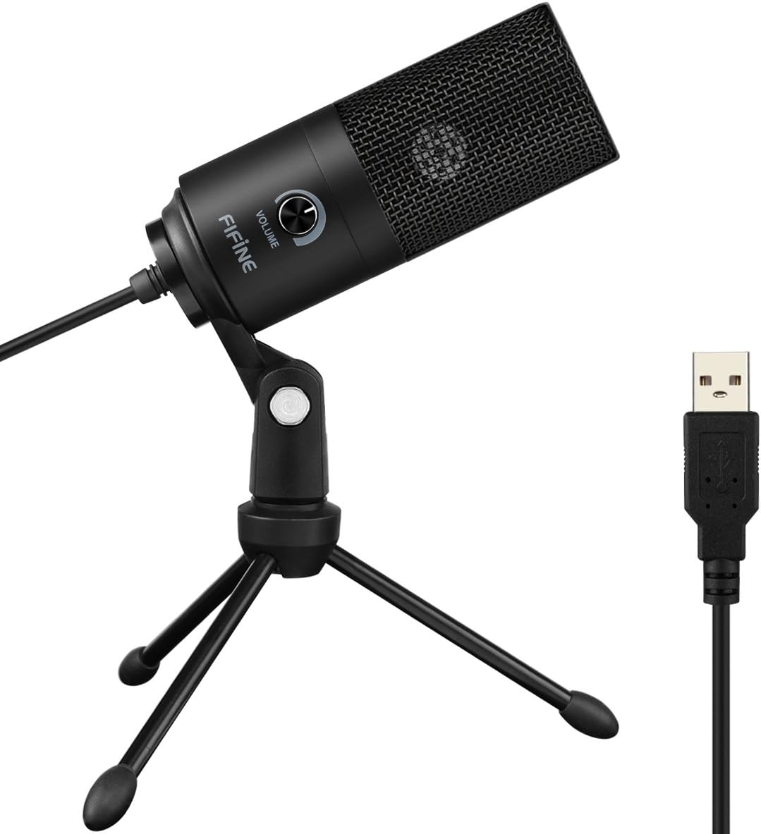 FIFINE USB Microphone, High-Quality Metal Condenser Recording Microphone for Lap...
