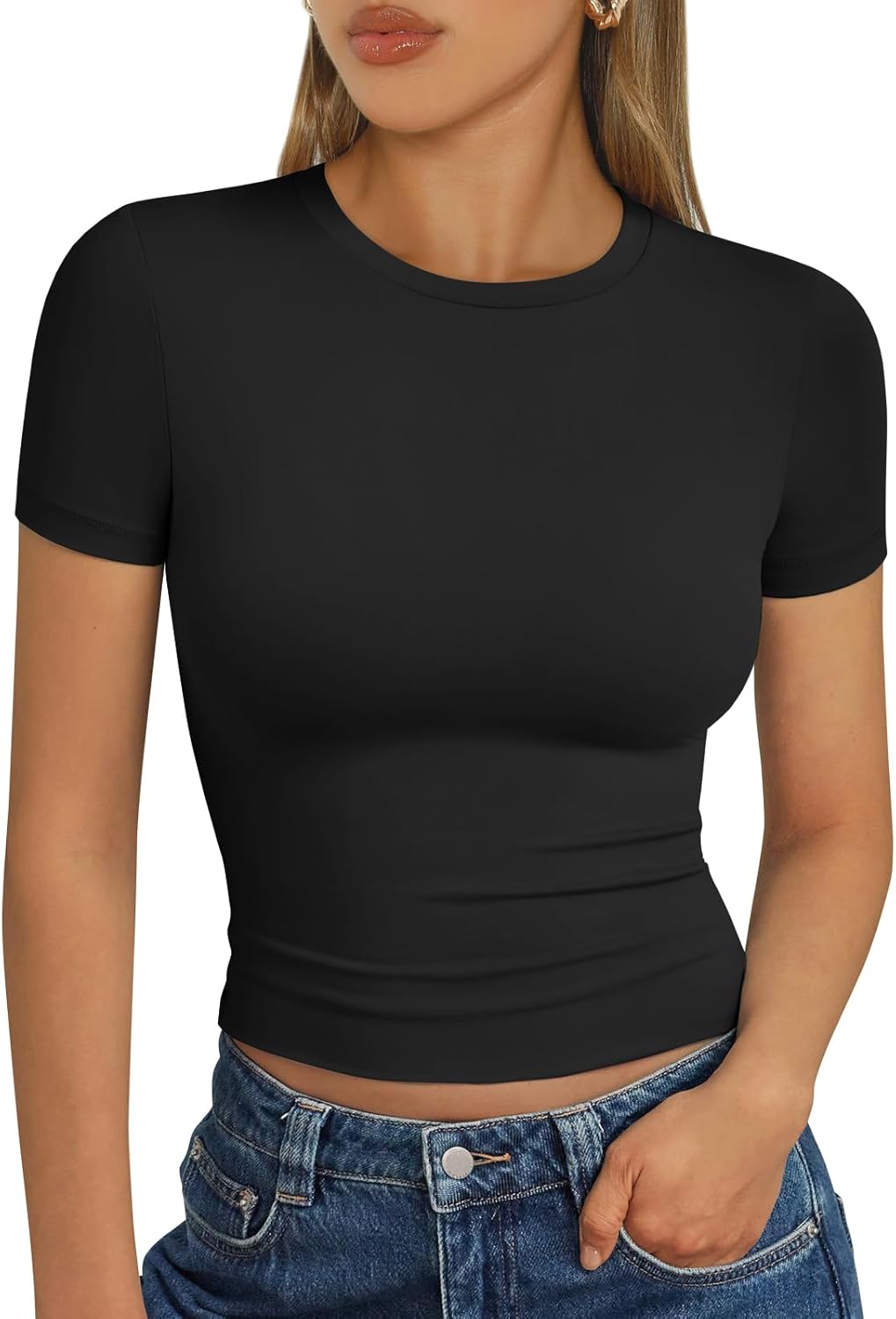 Trendy AUTOMET Women's Short Sleeve T-Shirts, Special Basic Summer 2025 Workout...
