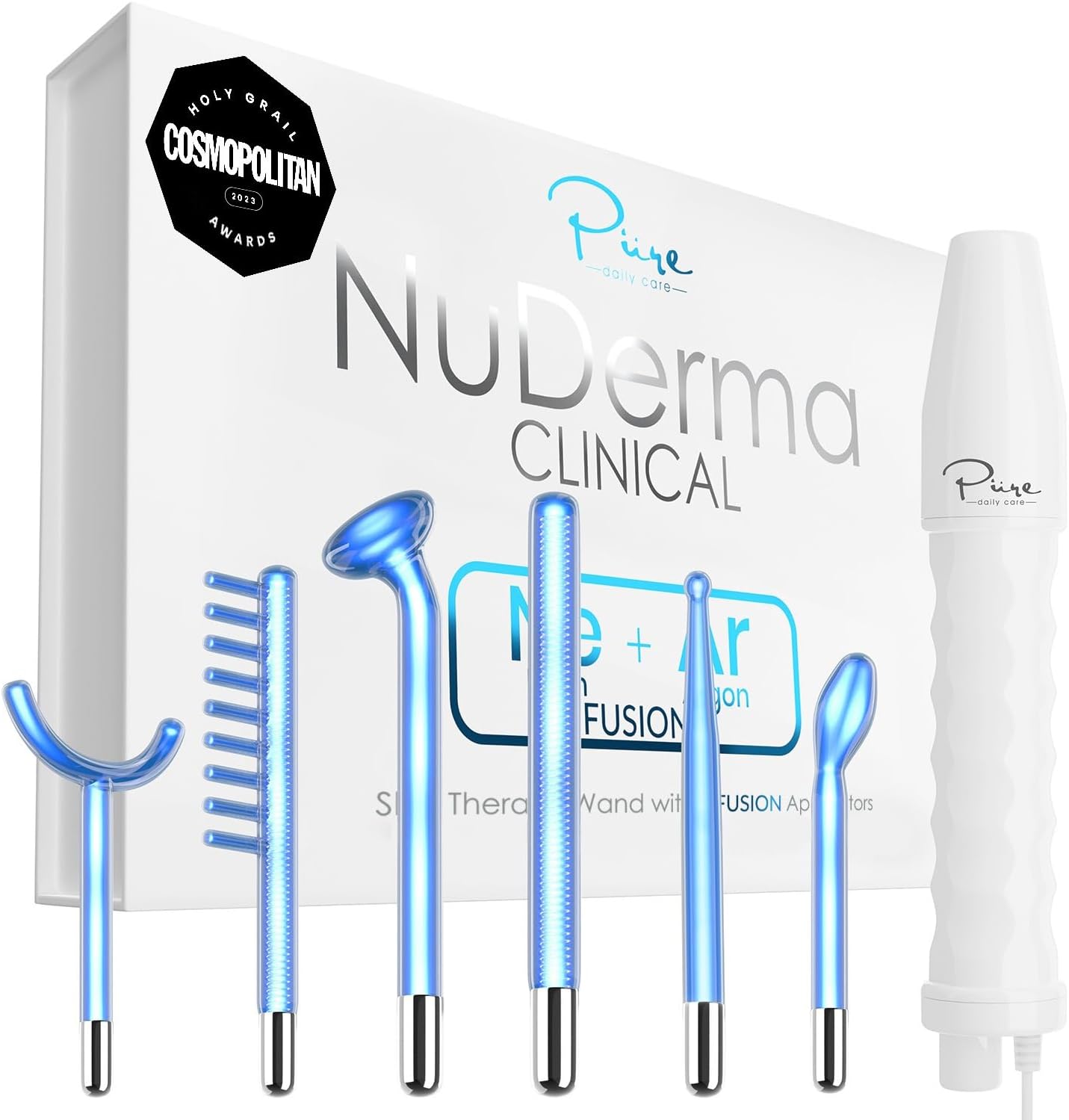 NuDerma Clinical Skin Therapy Wand - Portable Skin...