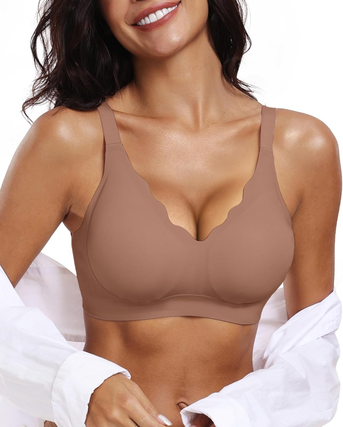 OEAK Women's Comfortable Bras, Special Wireless Push Up Bras, Innovative Seamles...
