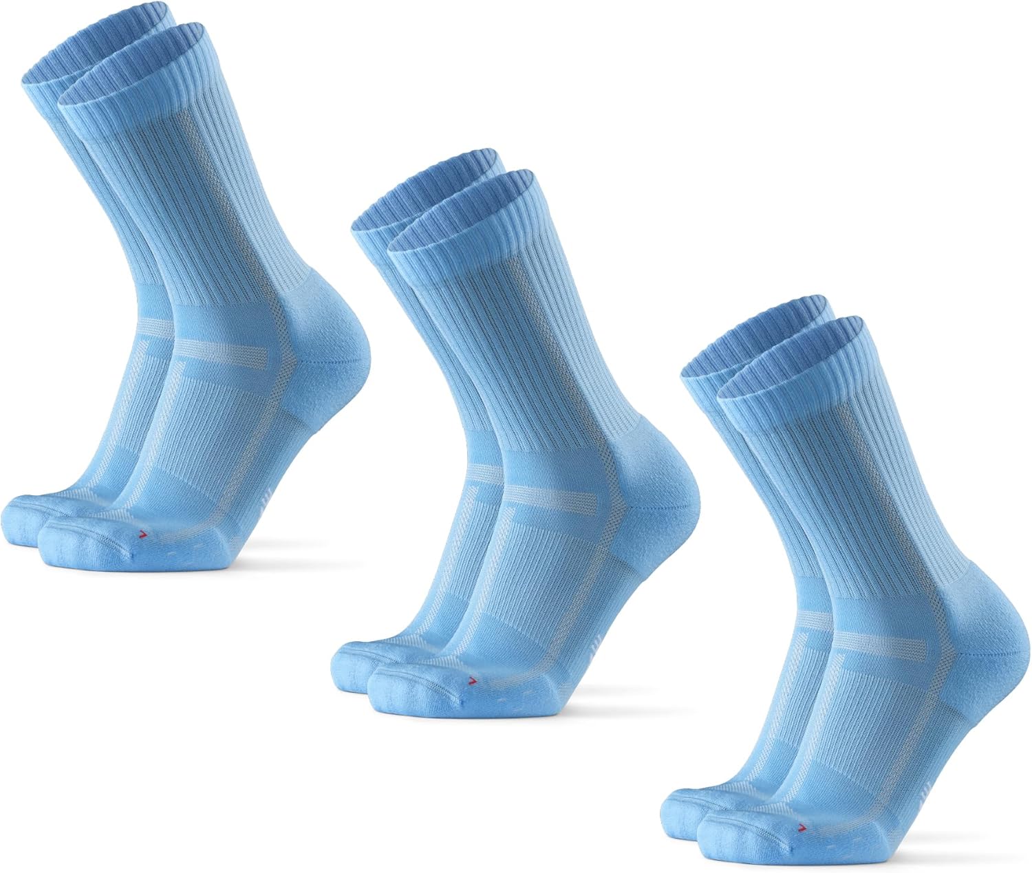 DANISH ENDURANCE Cushioned Running Socks for Long Distances, Anti-Blister Crew S...