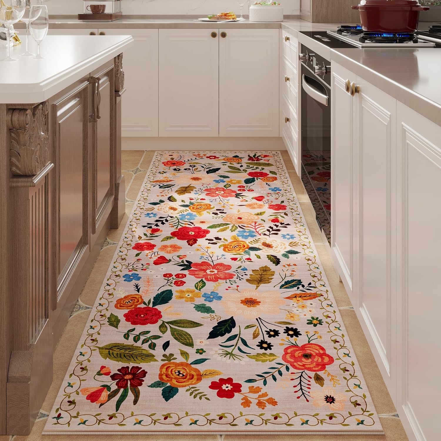 Runner Rug for Hallways Kitchen Runner Rug Non Slip 2'x 6' Washable Runner Rugs...