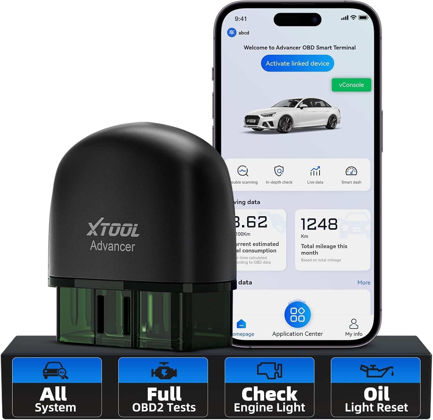 XTOOL AD20 Pro Car Diagnostic Tool OBD2 Scanner Wireless OBD2 Code Reader with F...