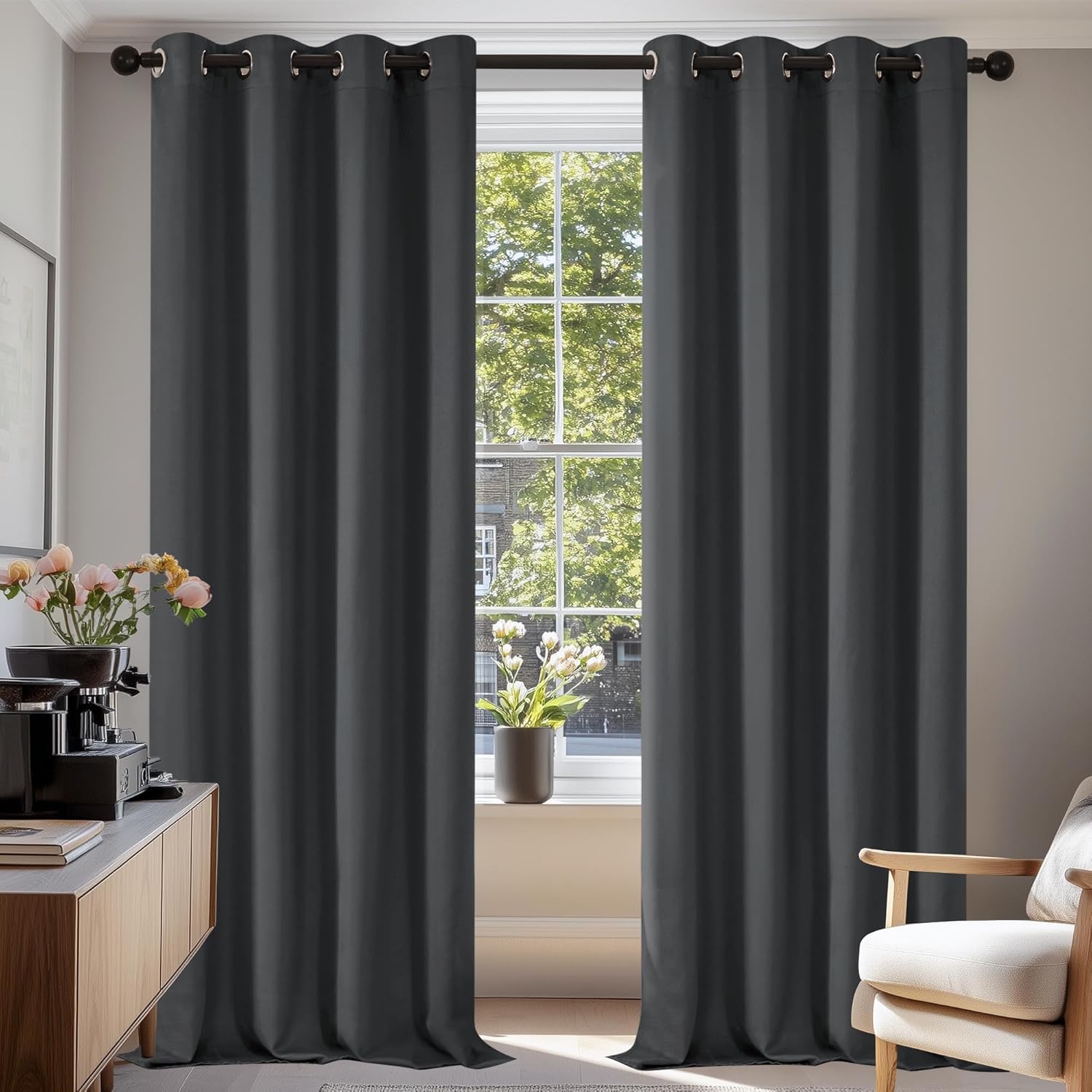Premium Deconovo Blackout Curtains, Super Soft and Thermal Insulated Curtains, E...