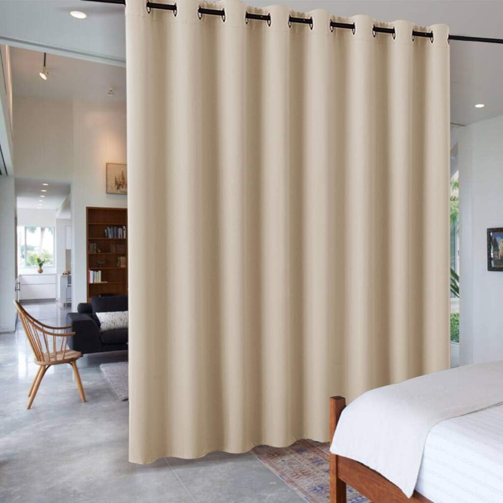 PONY DANCE Room Divider Curtains, Unique Privacy Solution With Eyelet Blackout a...