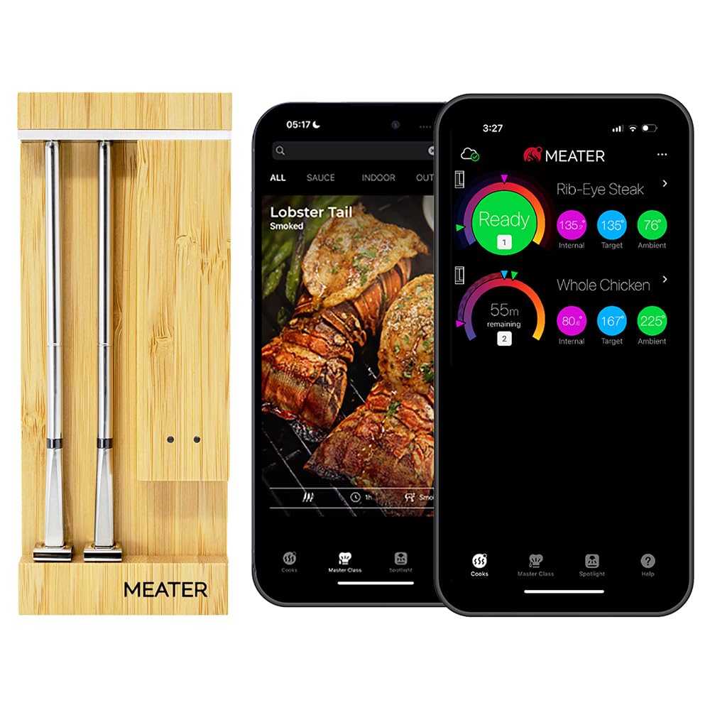 MEATER Pro Duo: WiFi Smart Meat Thermometer | 1000°F High Heat Resistance | Long...