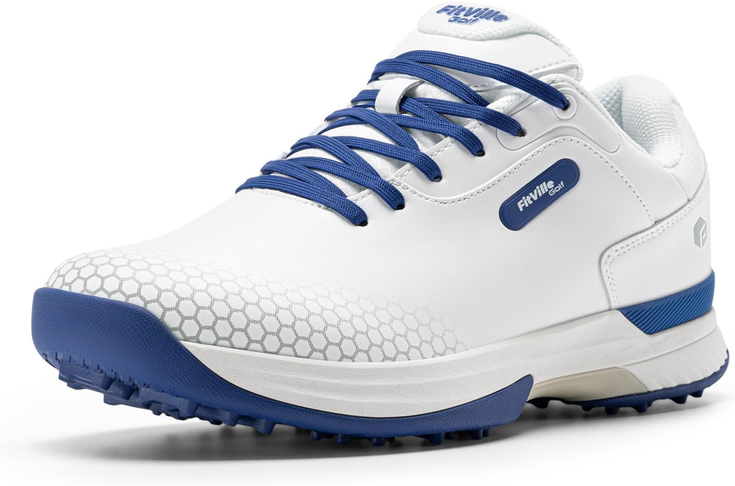 Unique FitVille Mens Golf Shoes, Special Extra Wide Fit Sneakers, High-Quality W...