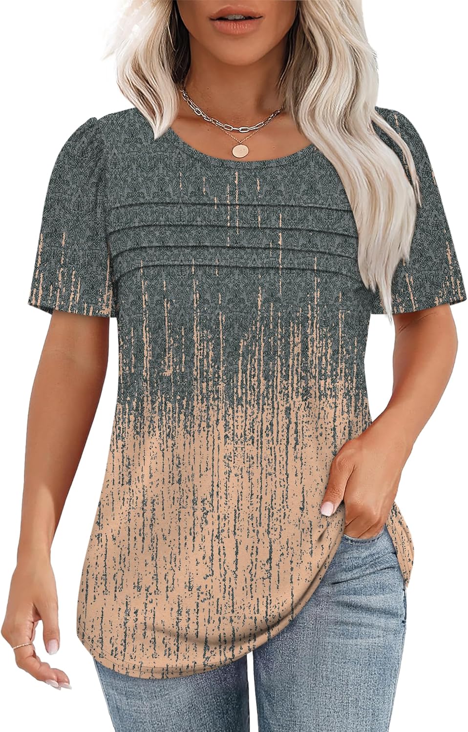 OFEEFAN Womens T Shirts, Unique Short Sleeve Tops...