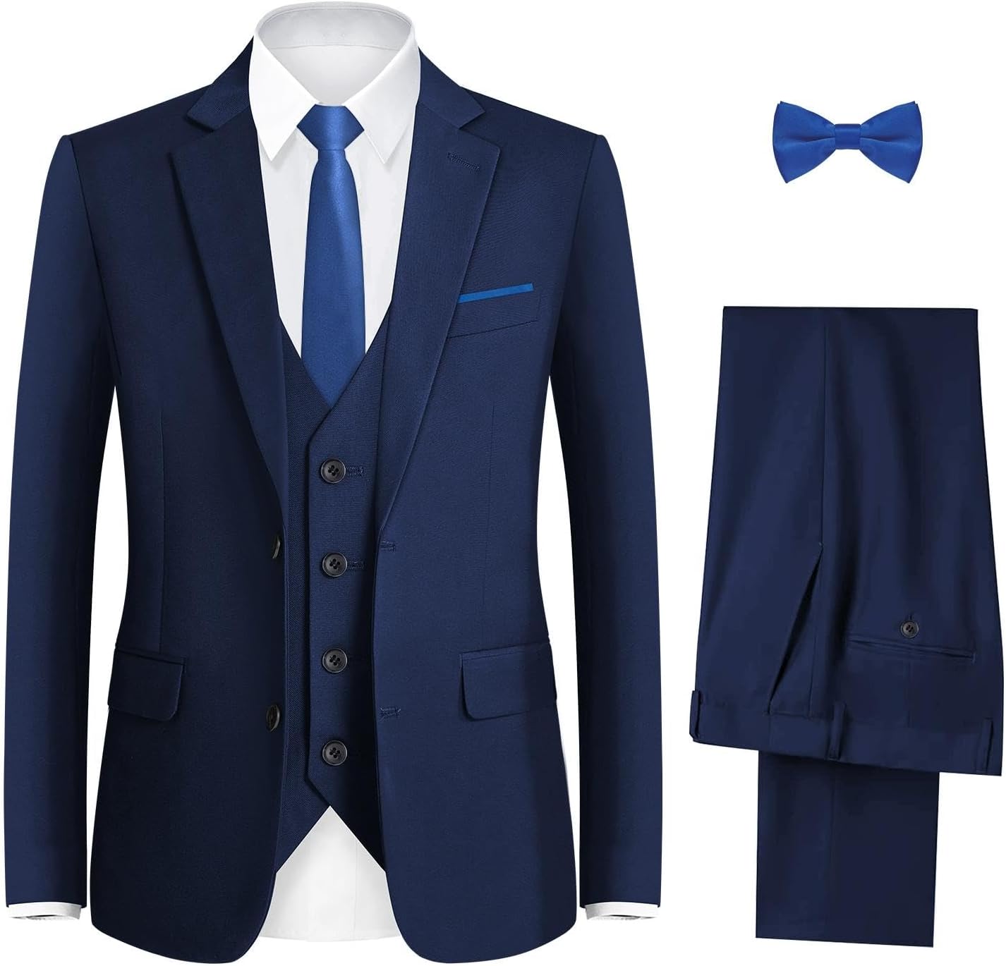 Special Happy Dolphin Boys Suit Set, Modern Fit Kids Suits with Adjustable Waist...