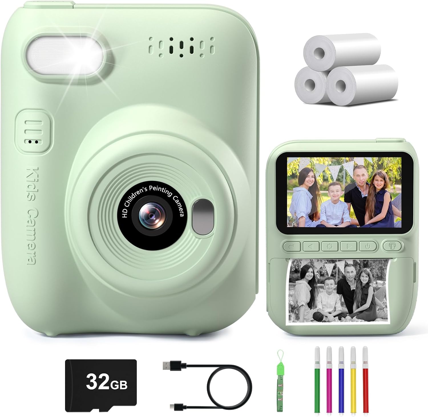 Innovative Gofunly Kids Camera, Special Instant Print Camera with 3.0'' Big Scre...