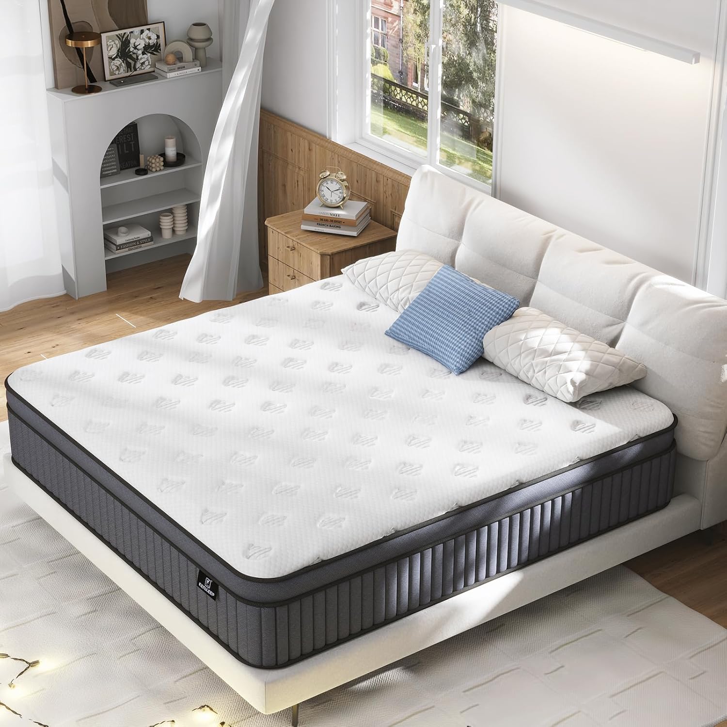 Queen Size Mattress, Special Upgrade Strengthen Gel Memory Foam Mattress, Innova...