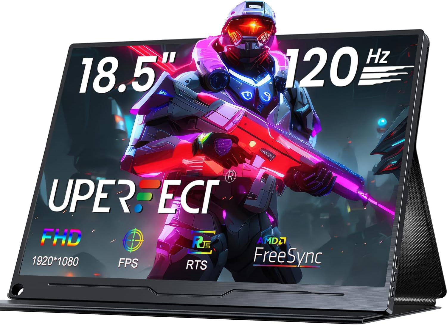 UPERFECT Portable Monitor 18.5inch 120Hz，Portable Gaming Monitor 1080P FHD 100%...