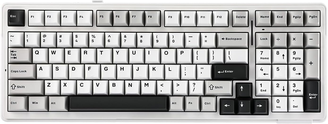 EPOMAKER x AULA F99 Wireless Mechanical Keyboard, Hot Swappable Gasket Custom Ga...