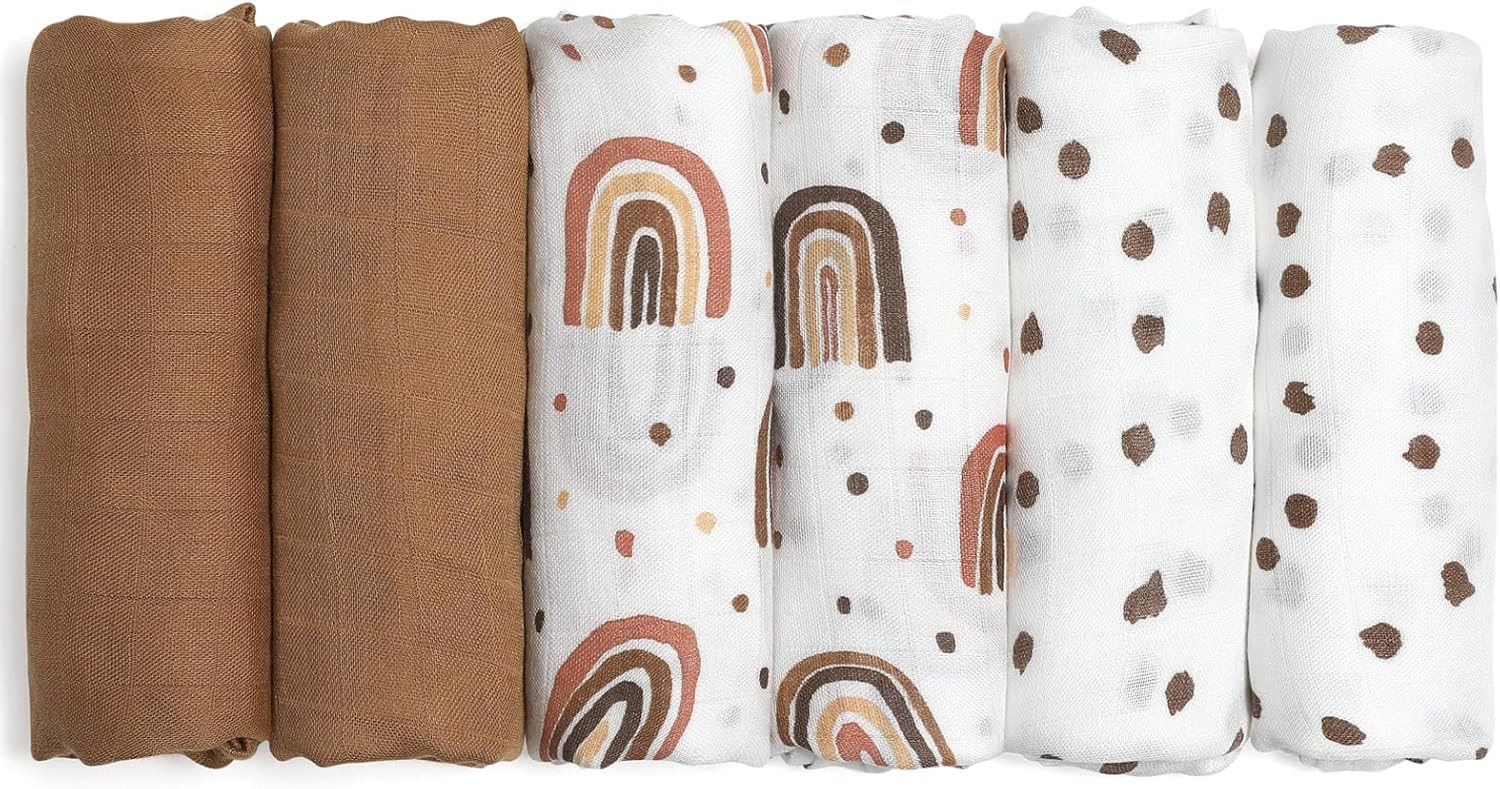 GLLQUEN BABY Muslin Squares Cloths, Special Cotton Burp Cloths for Newborns, Abs...