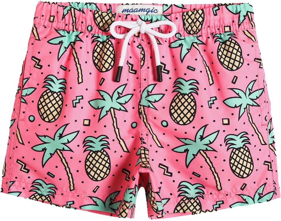 Maamgic Boys Swim Trunks, Special Toddler Swim Shorts, Unique Little Boys Bathin...