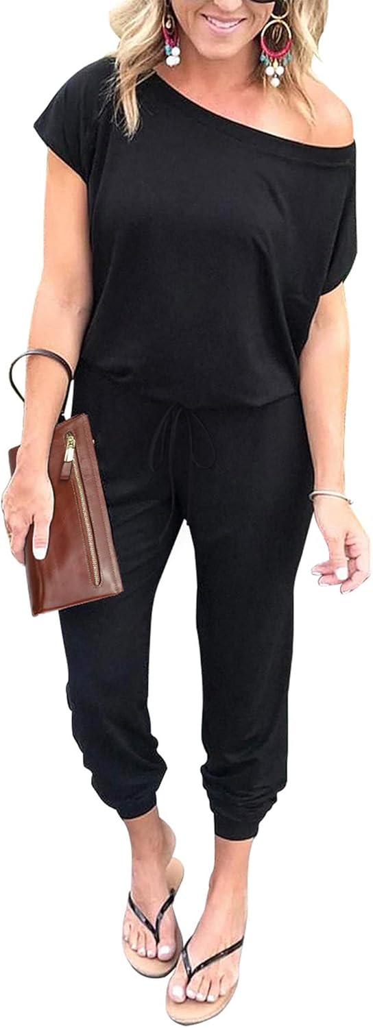 PRETTYGARDEN Jumpsuits for Women 2025 Summer Dress...