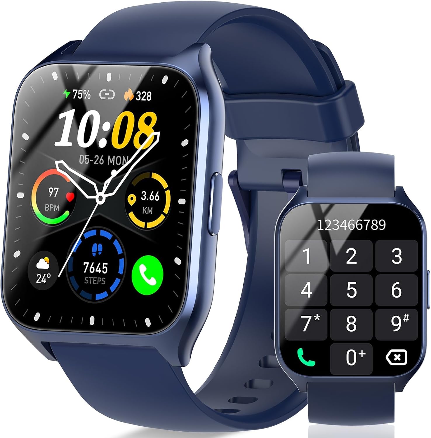 Smart Watch for Men Women, Stylish Smartwatch with Answer/Make Call Feature, Pre...