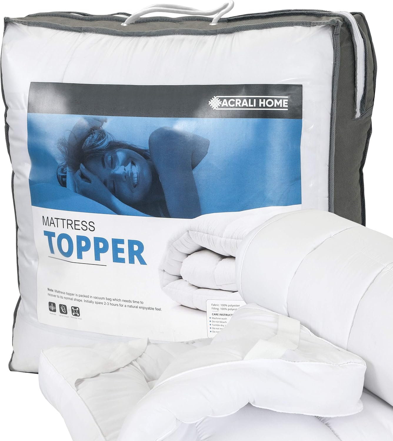 ACRALI HOME Mattress Topper, Special Super King Mattress Topper with 4 Inch/10 c...