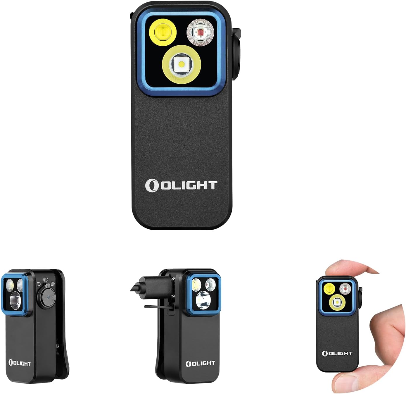 OLIGHT Oclip Pro EDC Flashlight, Innovative Rechargeable Flashlight Clip-on Ligh...