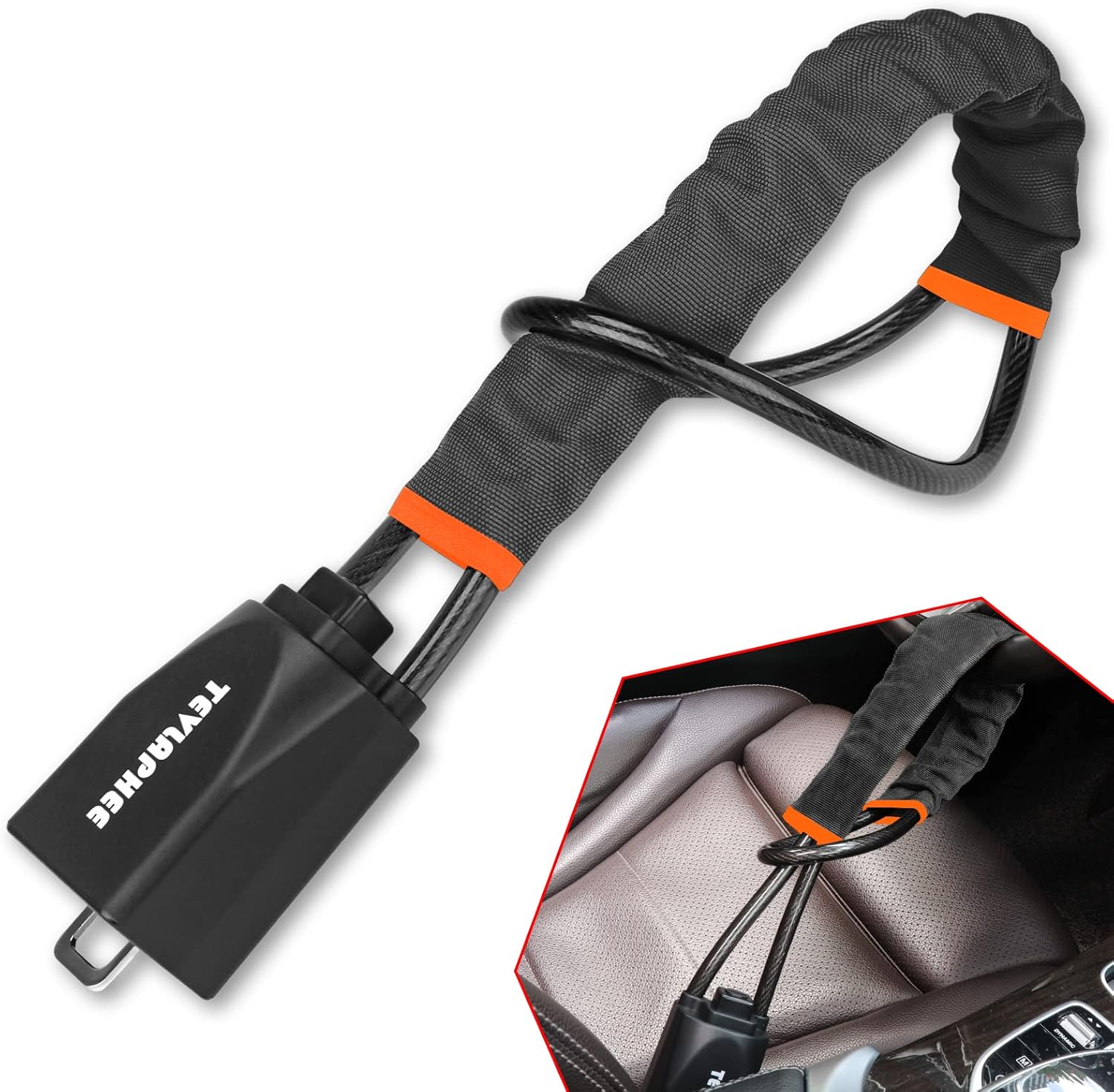 Tevlaphee Steering Wheel Lock, Special Steering Lock for Cars, Innovative Car St...