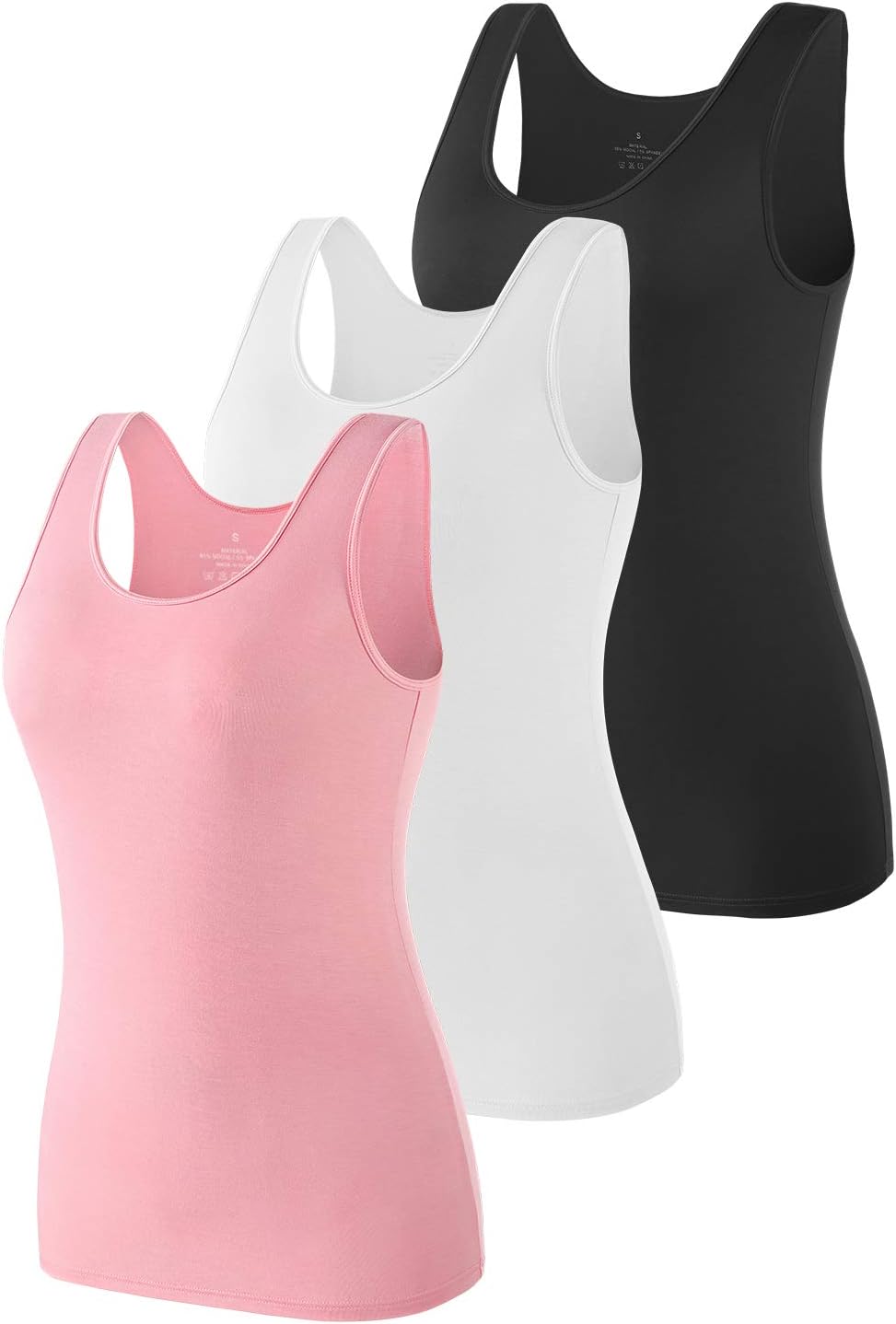 Vislivin Womens Supersoft Vest Tops, Unique Stretch Casual Tank Tops for Comfort...