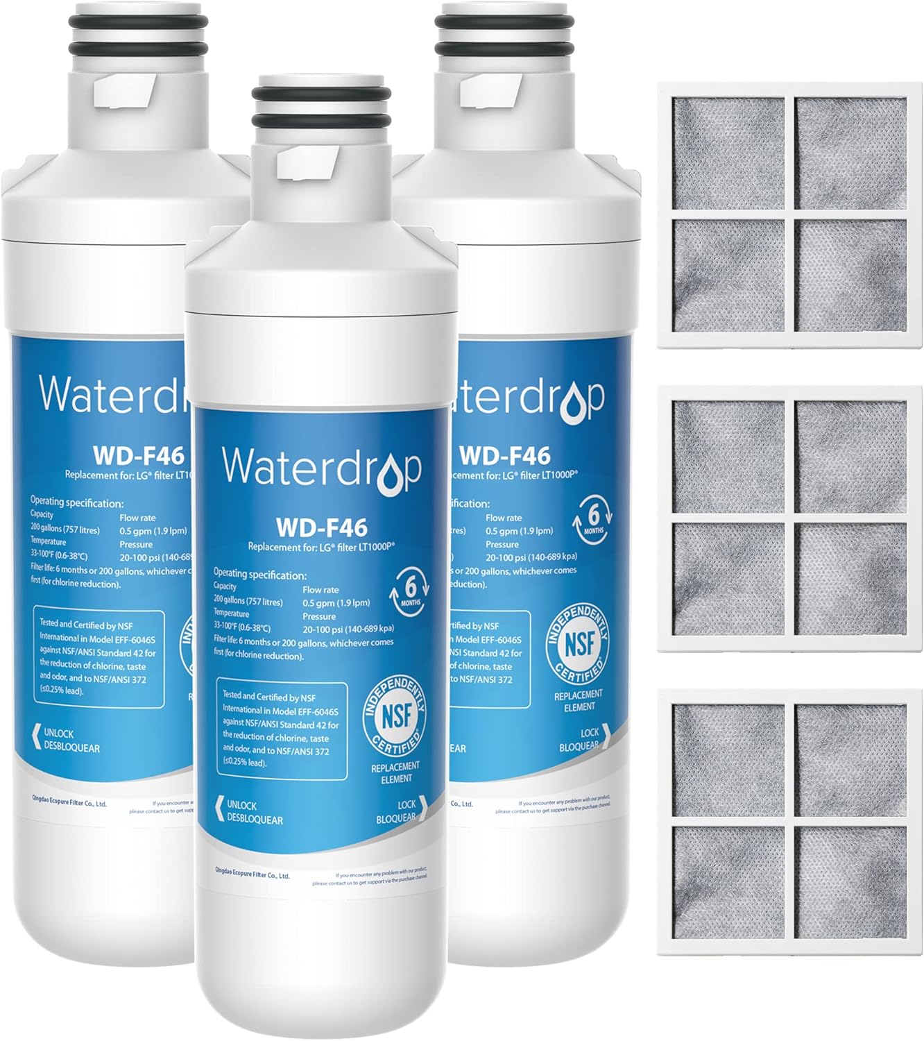 Waterdrop ADQ747935 LT1000PC Replacement for LG® LT1000P®/PC/PCS ThinQ® Refriger...