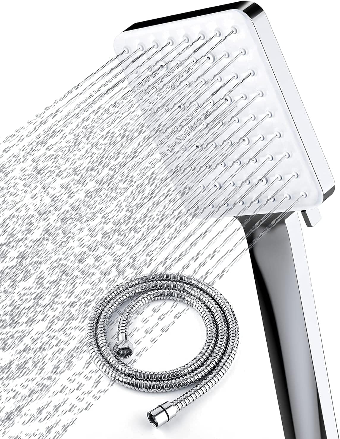 Shower Head with Hose, High Pressure with Hose Set 1.5m, Universal Shower Head w...