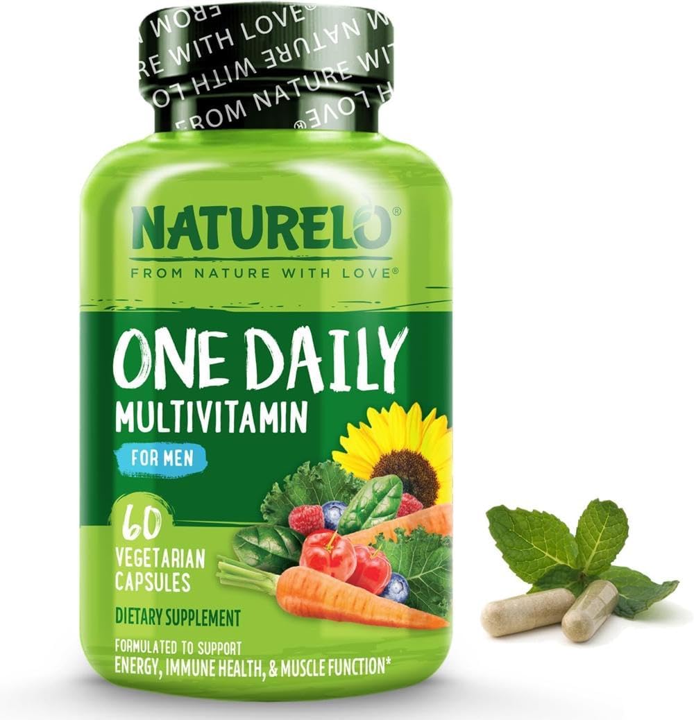 Men's Multivitamin, One Daily Multivitamin for Men with Natural Food-Based Vitam...