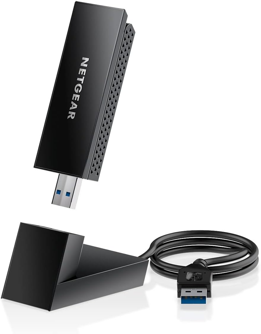 NETGEAR Nighthawk WiFi 6E USB 3.0 WiFi Adapter (A8000) - WiFi 6 Dongle For PC -...