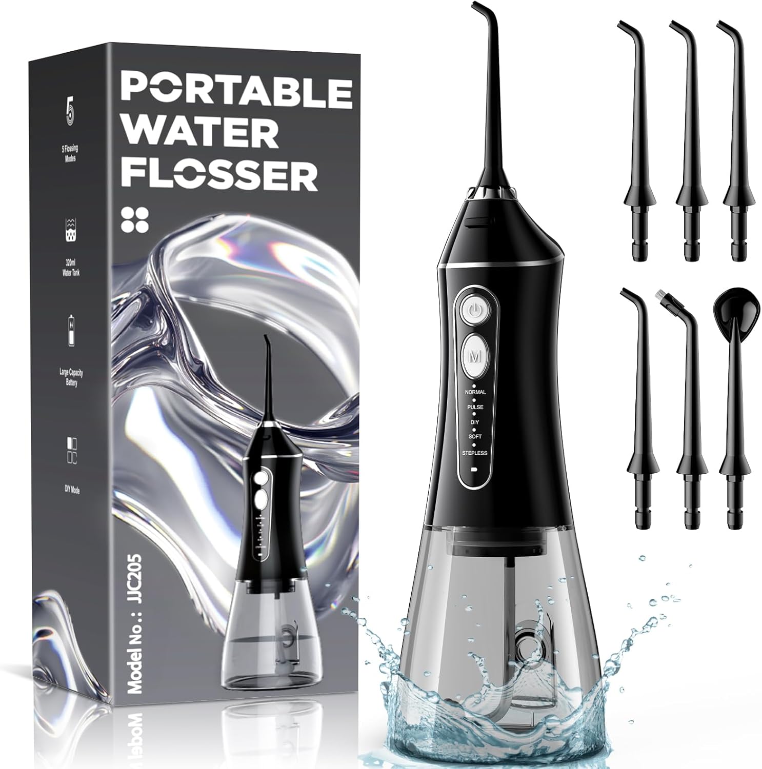 Water Flosser for Teeth Cleaning, Innovative Teeth Flossing Device with 5 Modes,...