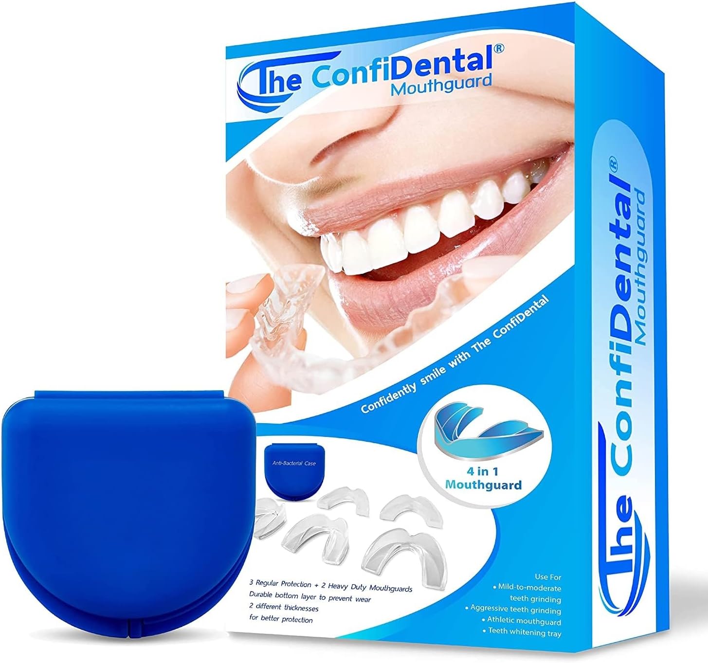 The Confidental - Pack Of 5 Moldable Mouth Guard For Teeth Grinding Clenching Br...
