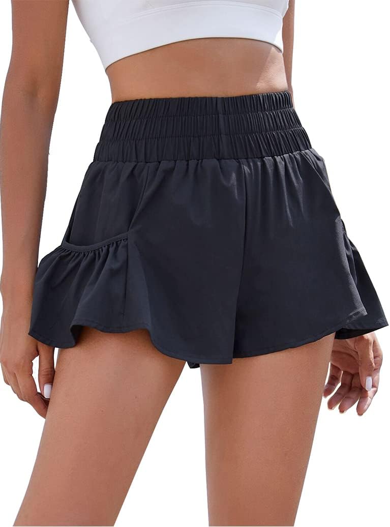BMJL Womens High Waisted Shorts, Special Athletic Running Shorts, Innovative Wor...