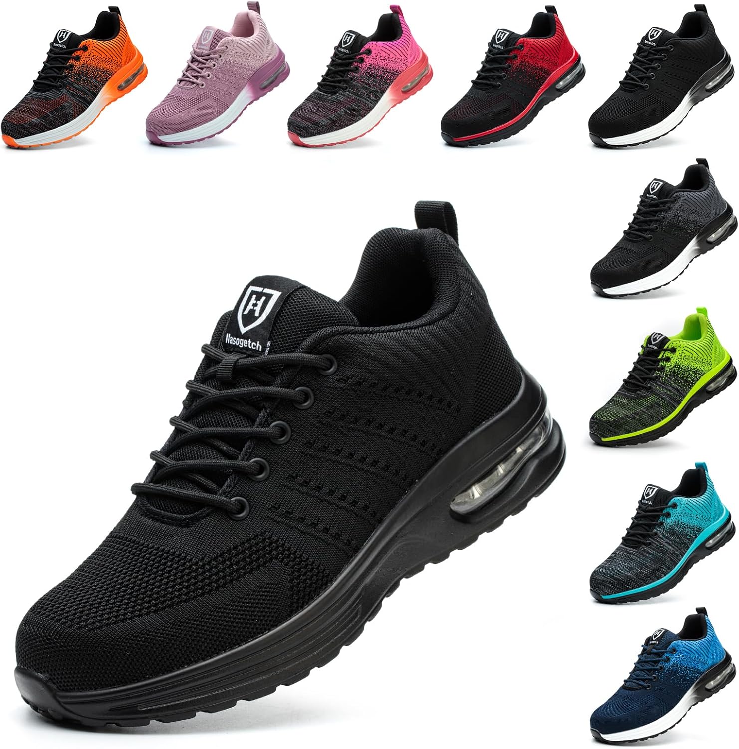 Baofular Safety Trainers Men Womens Steel Toe Trainers Lightweight Comfortable S...